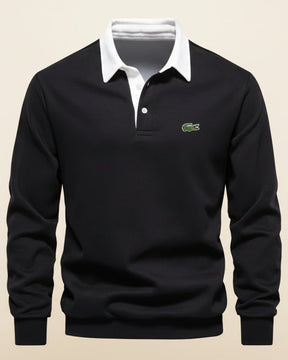 LC Refined Long-Sleeve Polo Fleece
