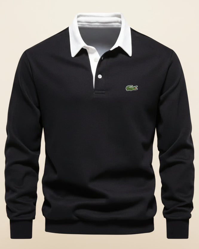 LC Refined Long-Sleeve Polo Fleece