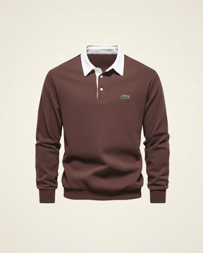 LC Refined Long-Sleeve Polo Fleece