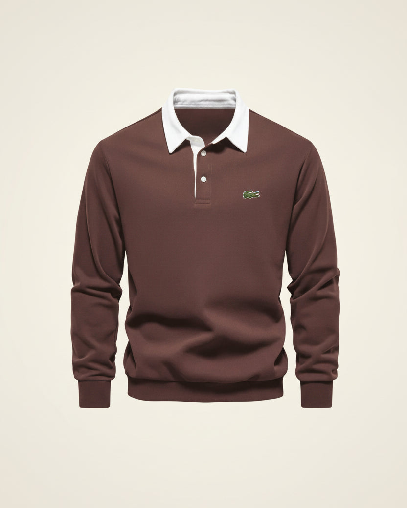 LC Refined Long-Sleeve Polo Fleece