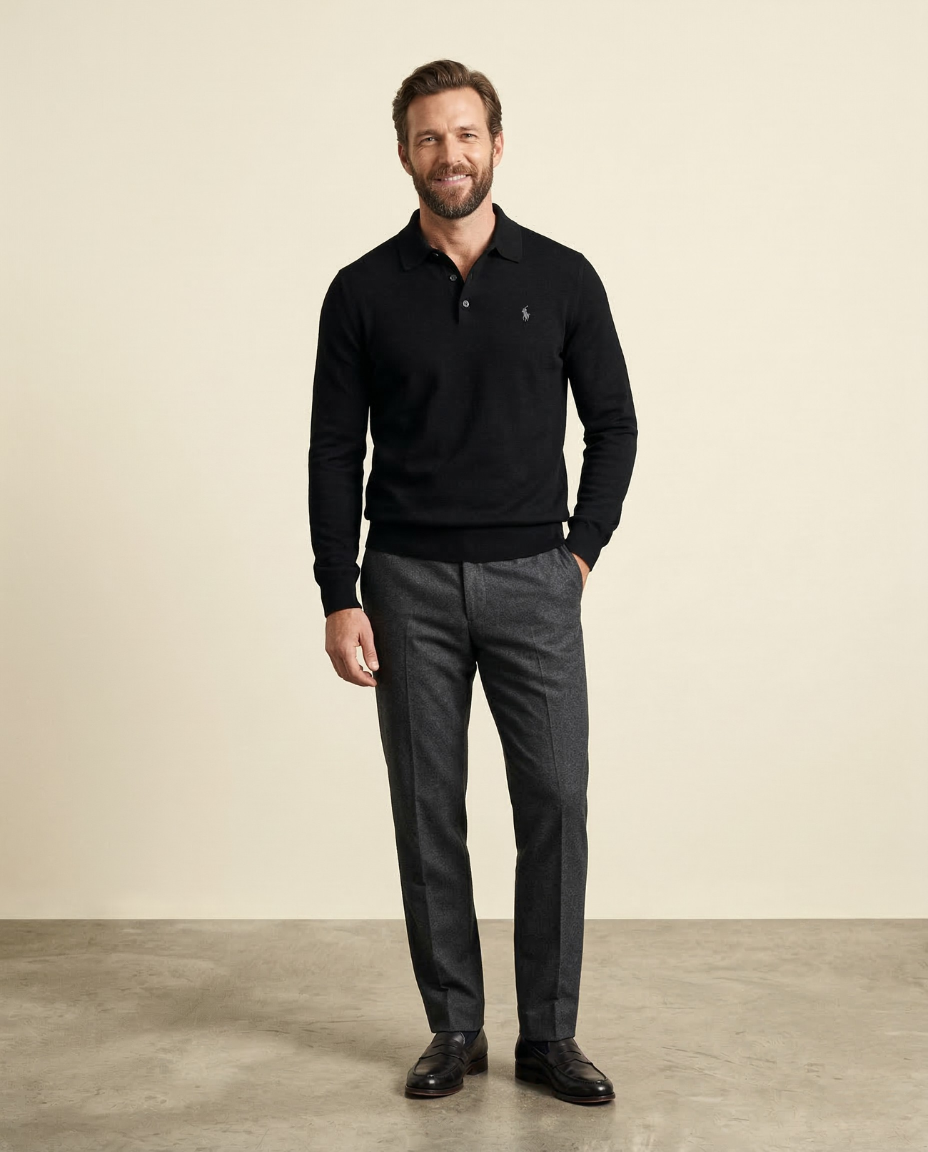 RL Classic Knit Polo Pullover