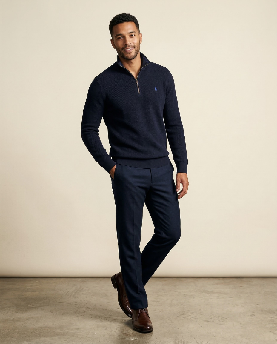 RL The Resort Textured Cotton Pullover