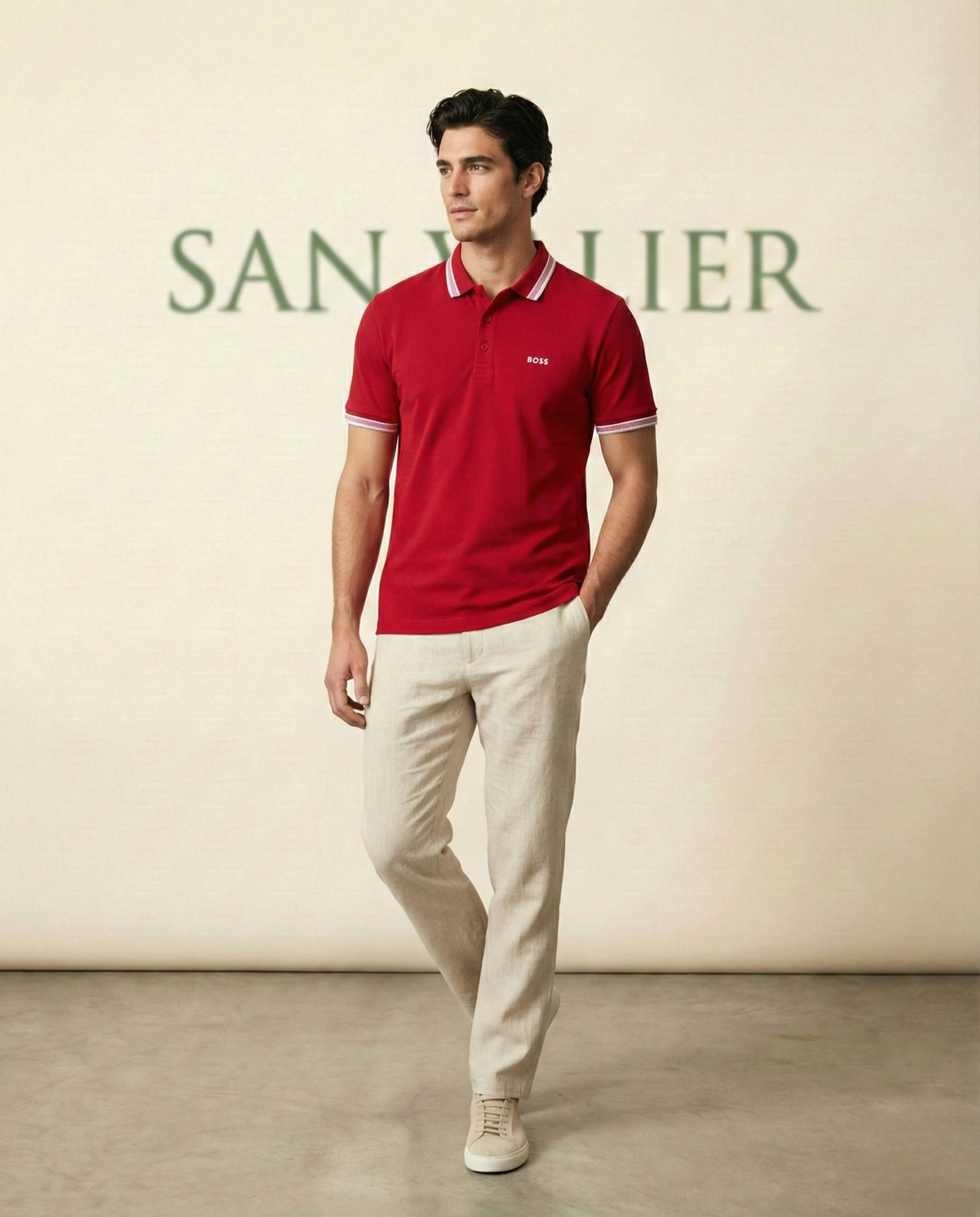 HB - Essential Ribbed Quarter-Zip Knit