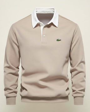 LC Refined Long-Sleeve Polo Fleece