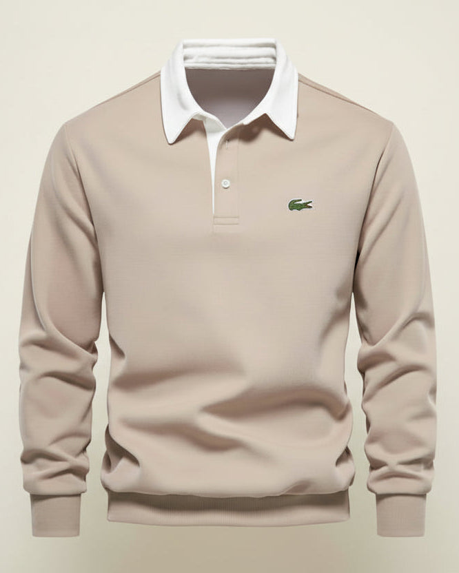 LC Refined Long-Sleeve Polo Fleece
