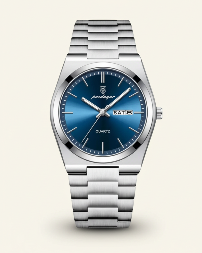 Steel Watch Emerald Dial