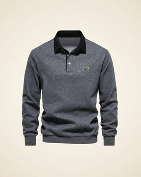 LC Refined Long-Sleeve Polo Fleece