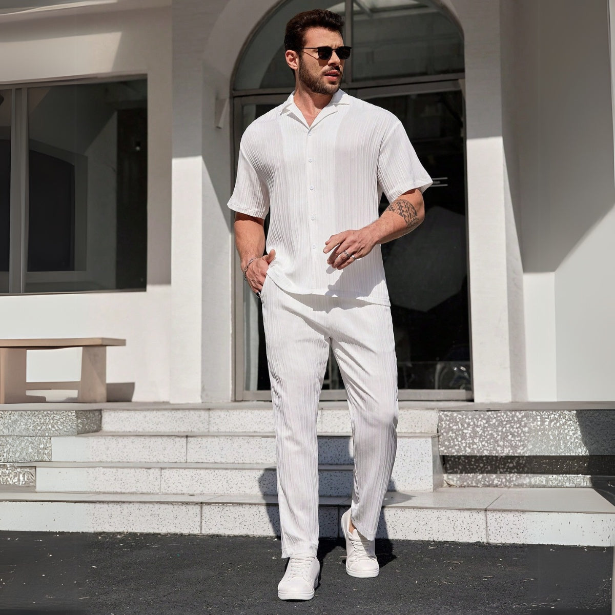 Conjunto Masculino Old Money Kendal branco