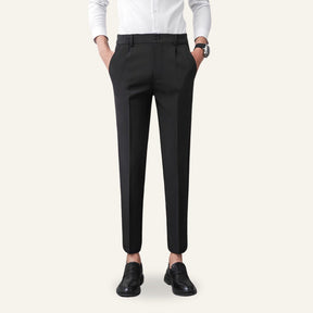 Calca Masculina Slim Old Money Anti Amassado Darvon Preta