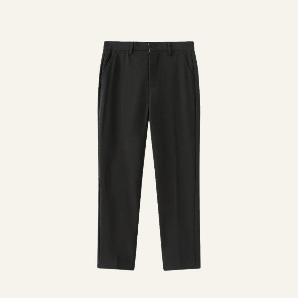 Calca Masculina Slim Old Money Anti Amassado Darvon Preta