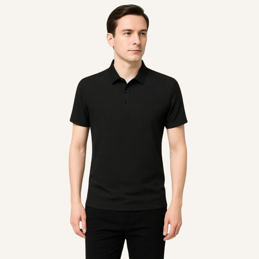 Camisa Polo Masculina Old Money Amalfi preto