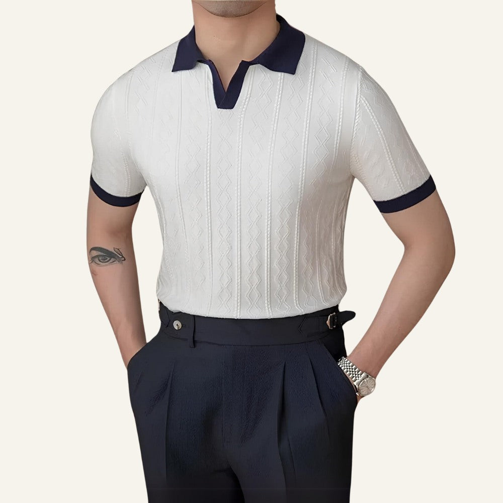Camisa Polo Masculina Old Money La Martine Branco