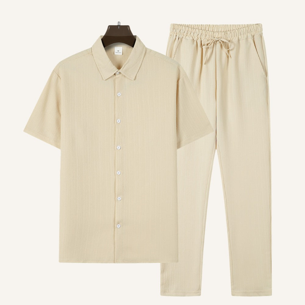 Conjunto Masculino Old Money Kendal Bege 21