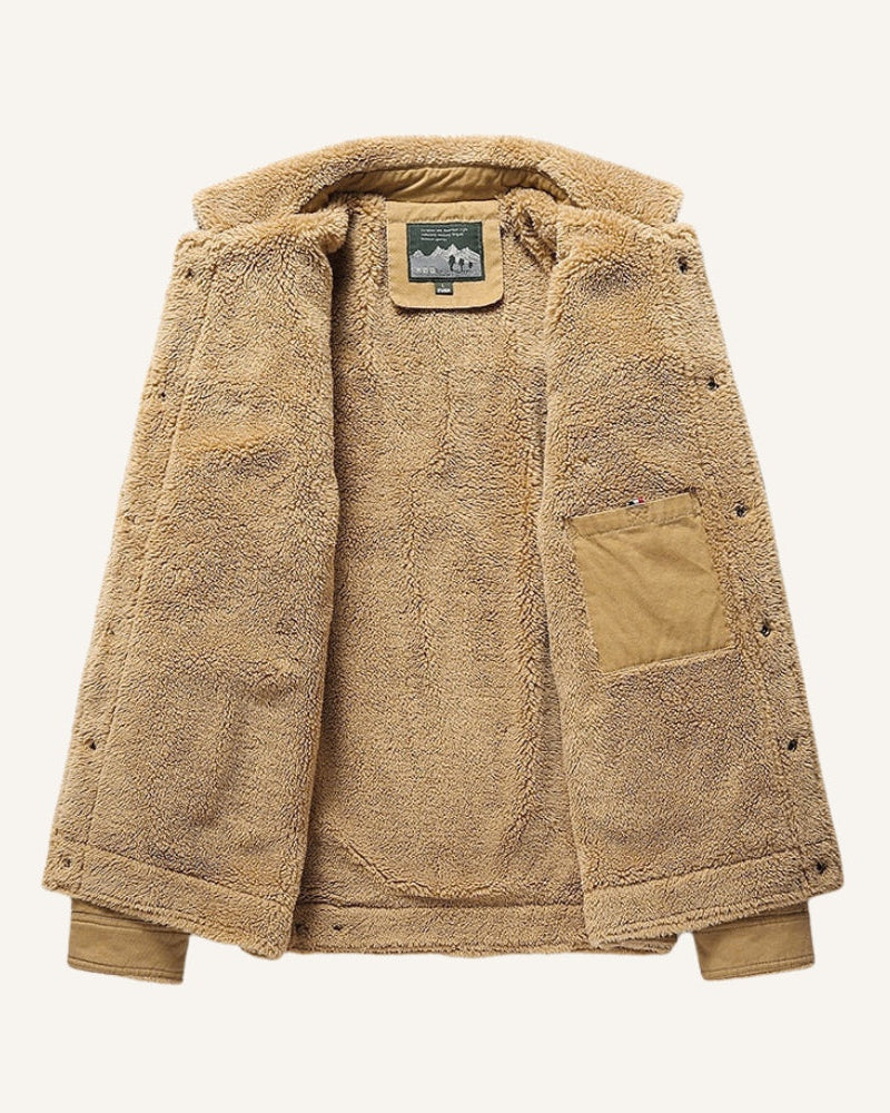 Jaqueta Masculina de Inverno Forrada Maccini caqui