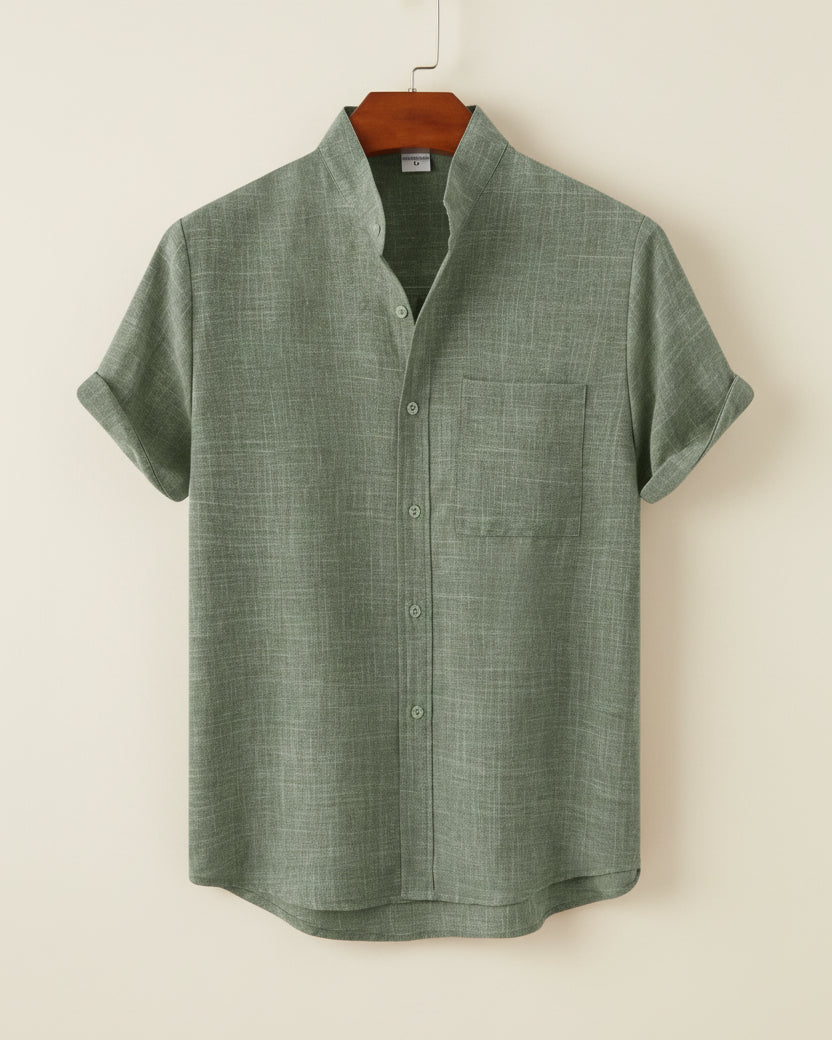 Linen Shirt - Beaumont Green