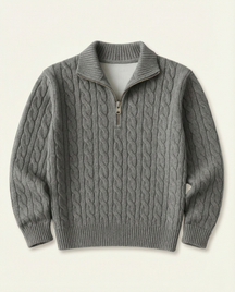 Men's High Collar Half-Zip Sweater Fontaine