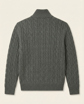 Men's High Collar Half-Zip Sweater Fontaine