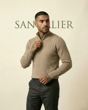 Quarter-Zip Sweater Ribbed Heritage