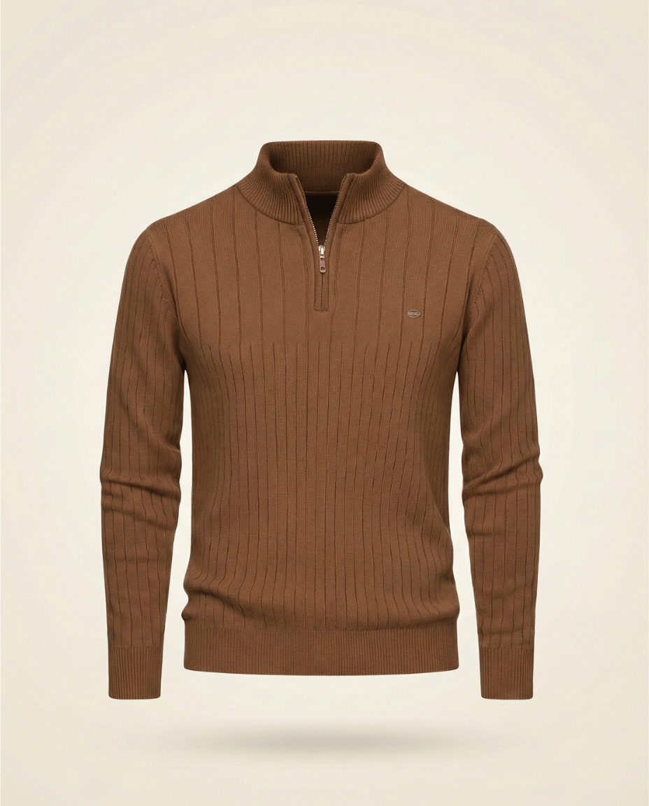 Quarter-Zip Sweater Ribbed Heritage