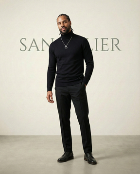 Pullover Sweater Refined Neck