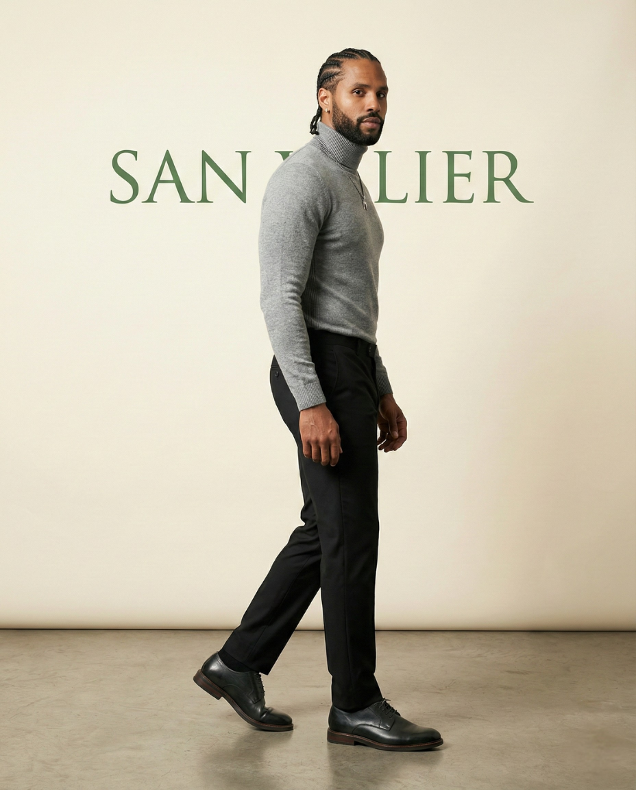 Pullover Sweater Refined Neck