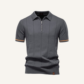 Men’s Quarter Zip Polo – Vissori GREY