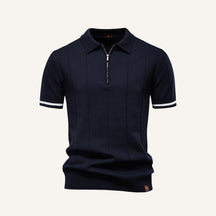 Men’s Quarter Zip Polo – Vissori navy blue
