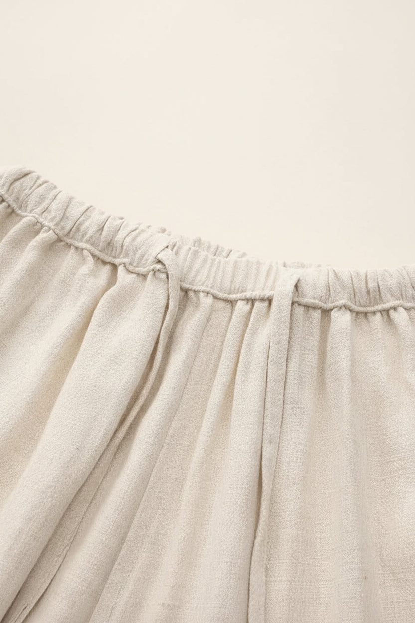 Men's Slim Fit Linen Trousers – Milford beige