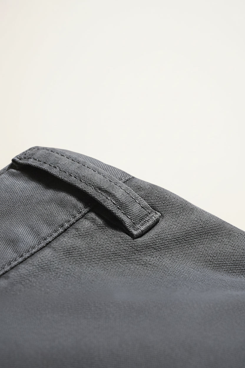 Mens Chino Trousers - Vittore Grey