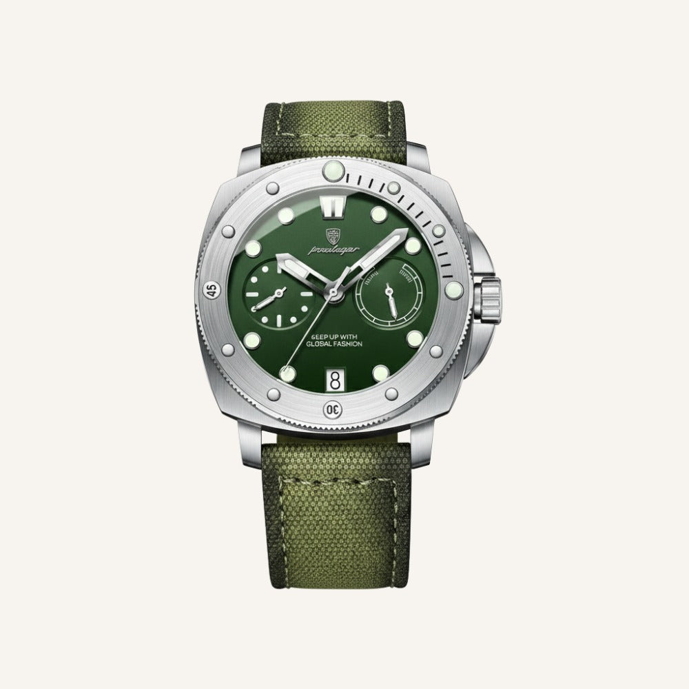 Mens Luxury Military Watch - Heritage Green