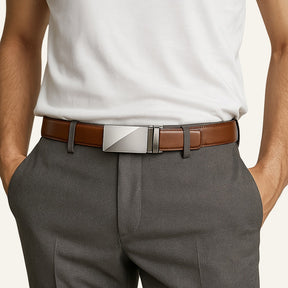 Mens Premium Leather Belt – Regener Brown 