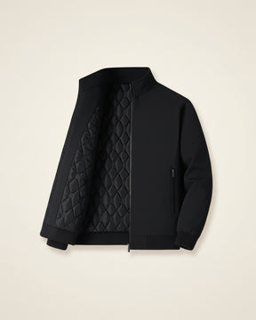 Mens Samour Lined Winter Jacket Black