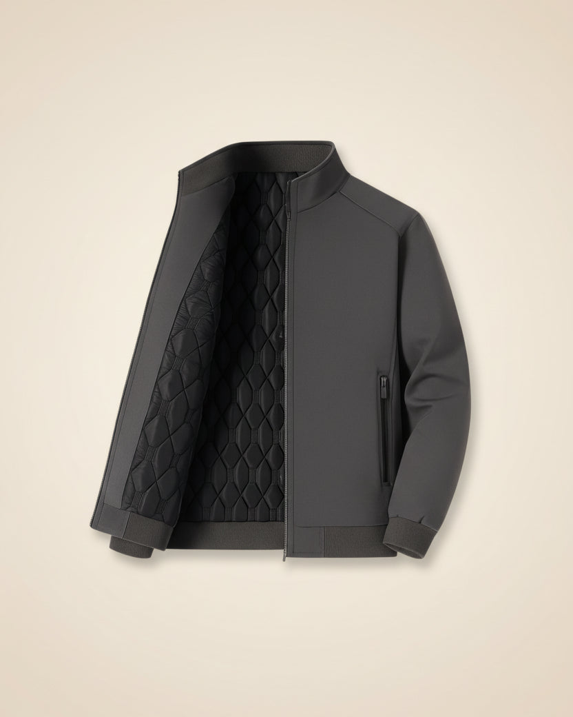 Mens Samour Lined Winter Jacket Grey