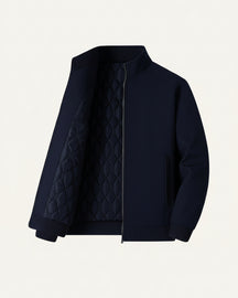 Mens Samour Lined Winter Jacket Navy Blue