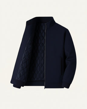 Mens Samour Lined Winter Jacket Navy Blue