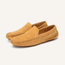 Mens Suede Loafer Moccasins – Solatte Caramel