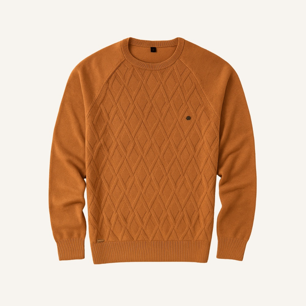 Mens Sweater - Pesson Classic Brown