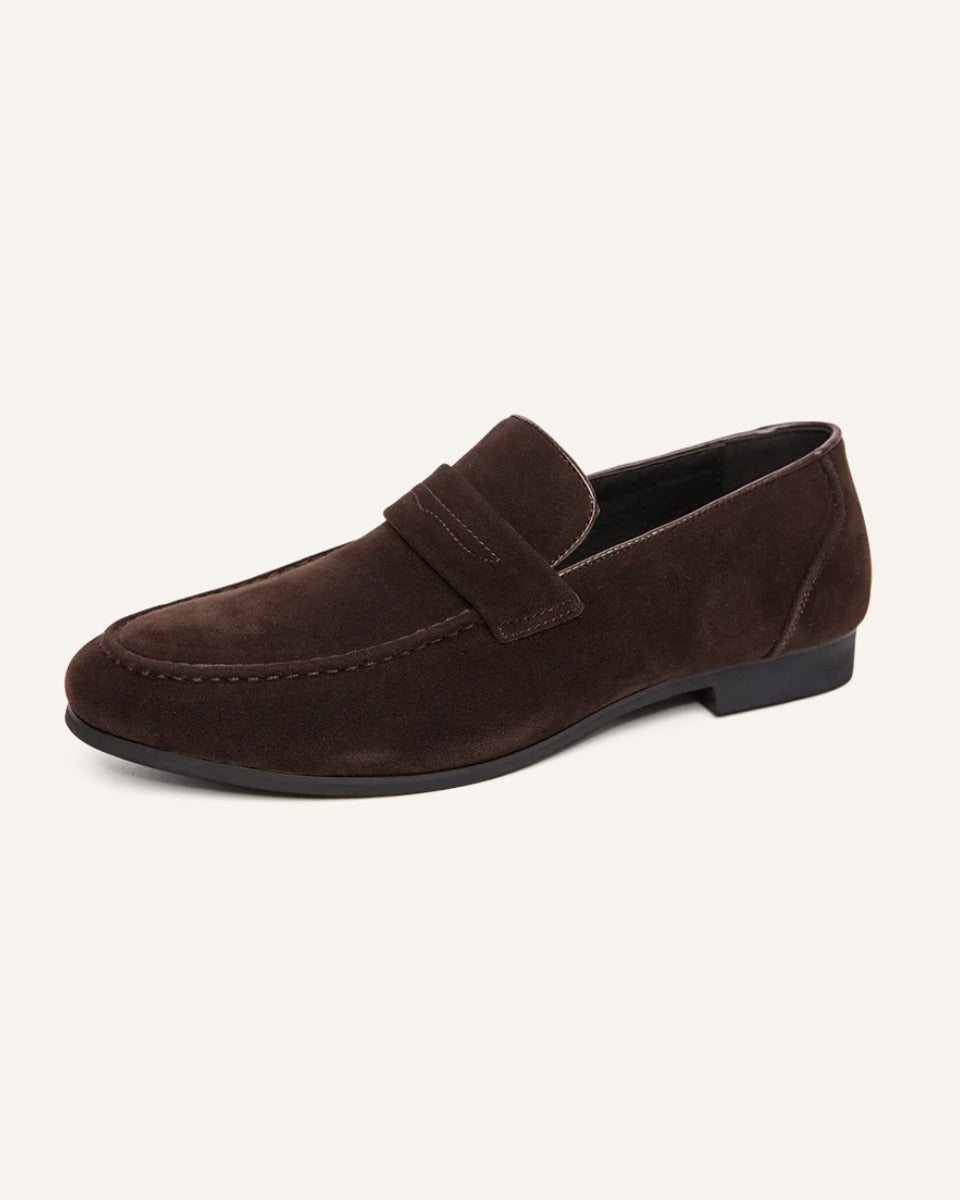 Mocassim Loafer Masculino de Camurça Piazzi marrom
