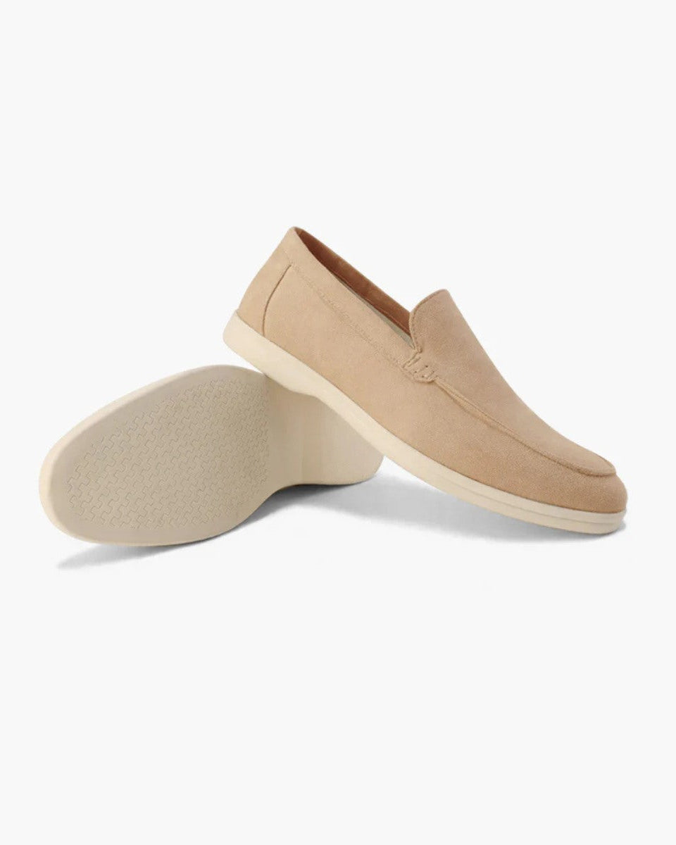 Mocassim de Camurca Masculino Venetto marrom claro