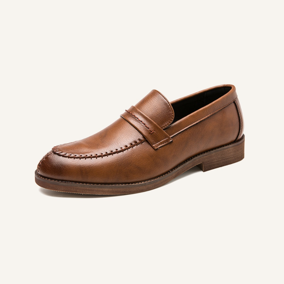 Mocassim de Couro Masculino Sarri Marrom