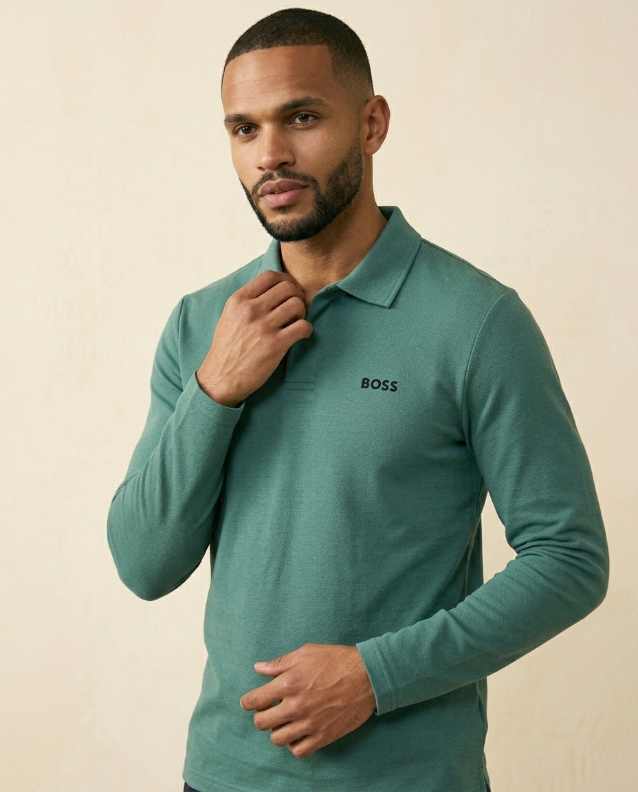 BS Refined Wool Knit Sweater - Navy Blue