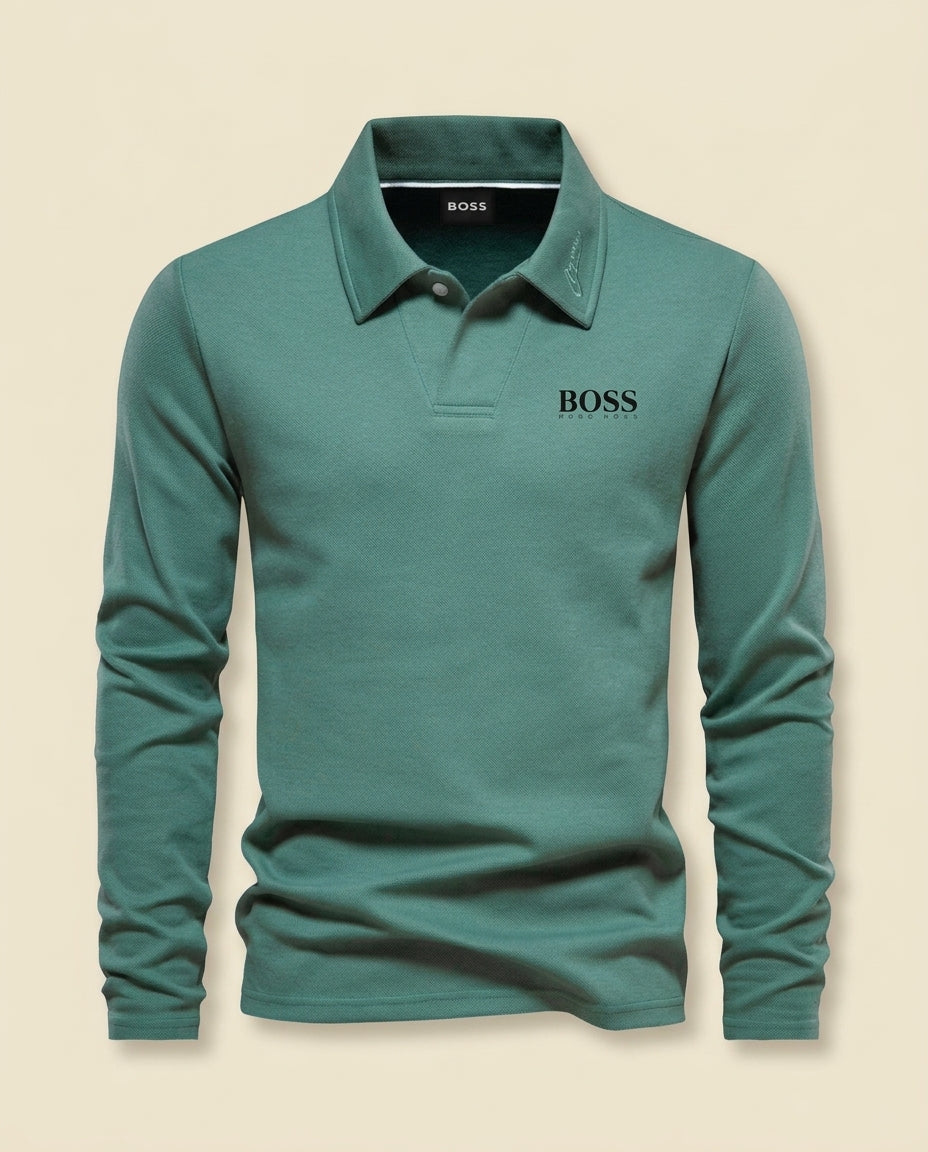 BS Refined Wool Knit Sweater - Navy Blue