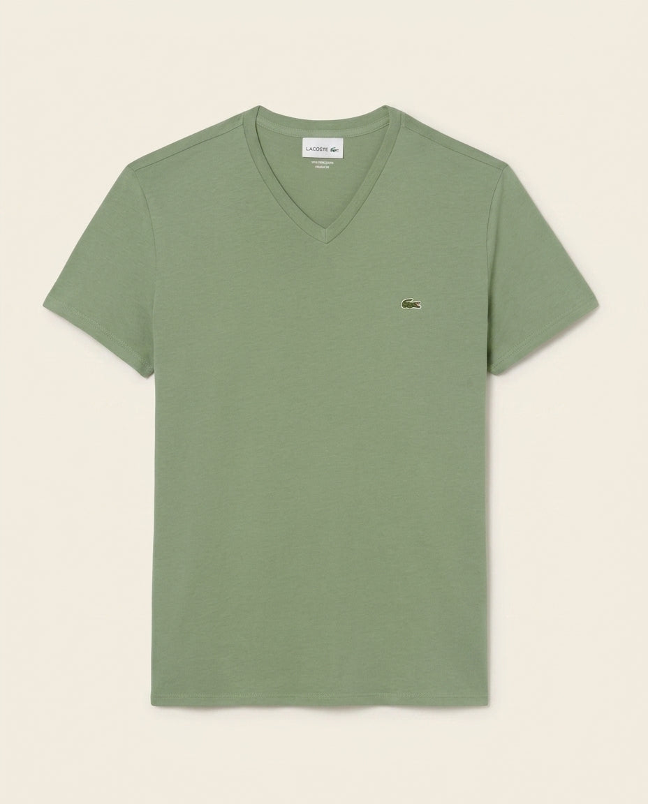 LC Refined V-Neck Cotton Tee - Variados