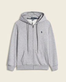 RL Signature Pullover Hoodie - Heather Grey