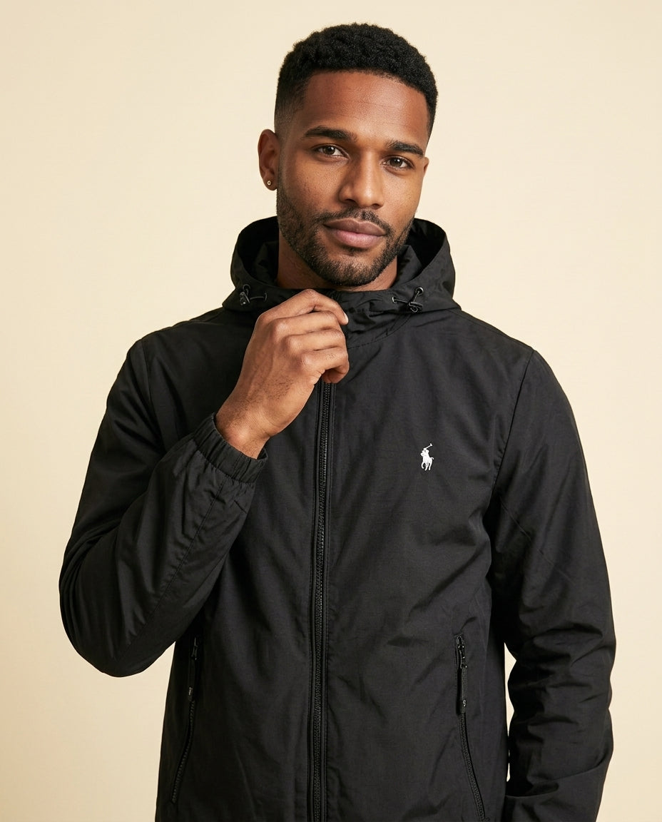 RL Classic Zip Bomber Jacket - Navy Blue