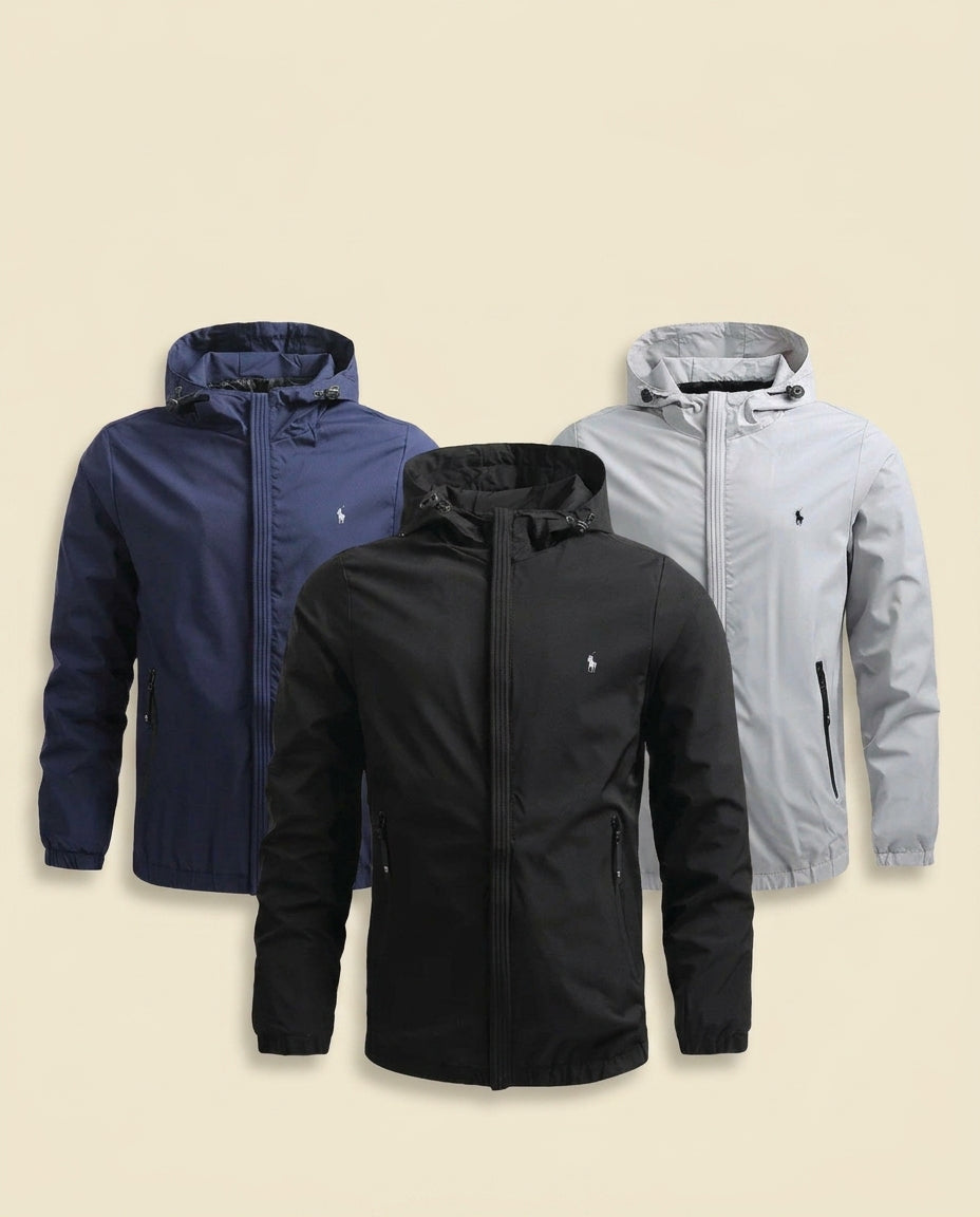 RL Classic Zip Bomber Jacket - Navy Blue