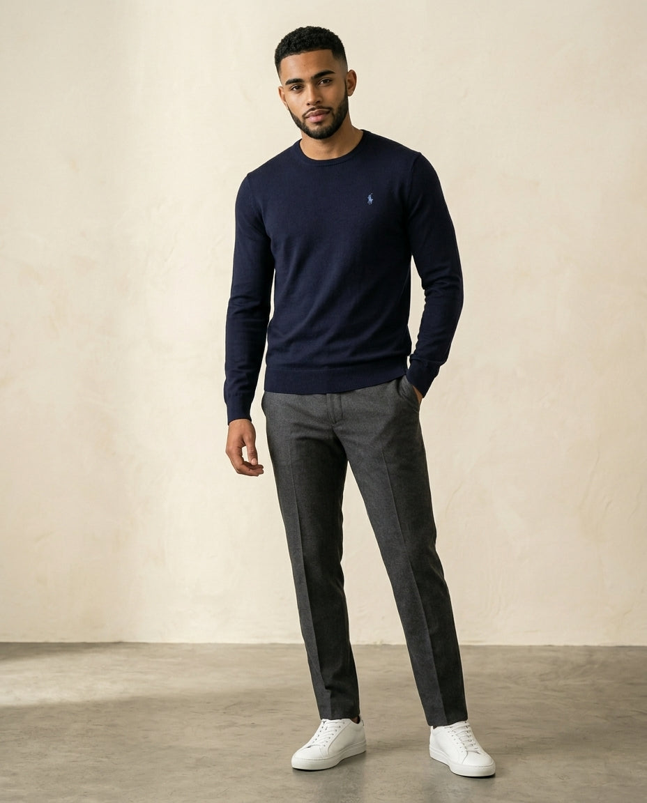 RL Prestige Half-Zip Pullover - Navy Blue