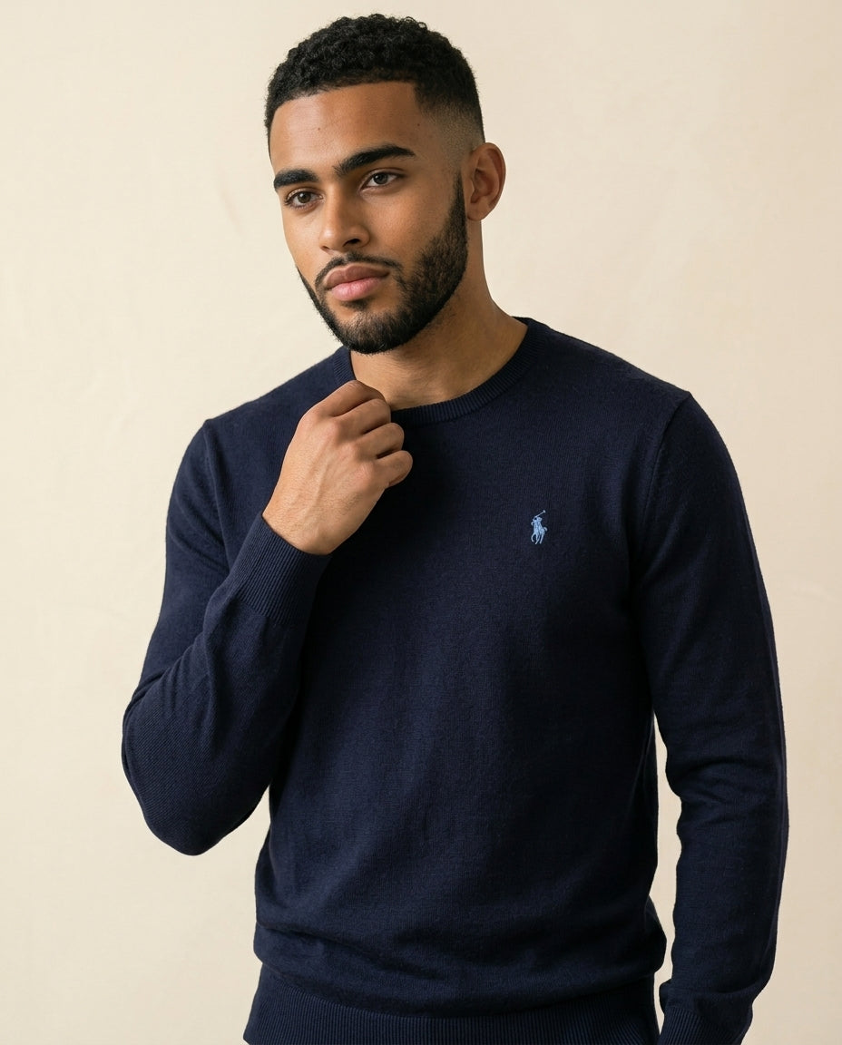 RL Prestige Half-Zip Pullover - Navy Blue