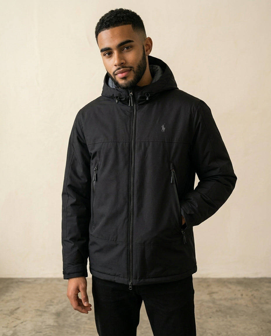 RL Signature Hooded Windbreaker - Navy Blue