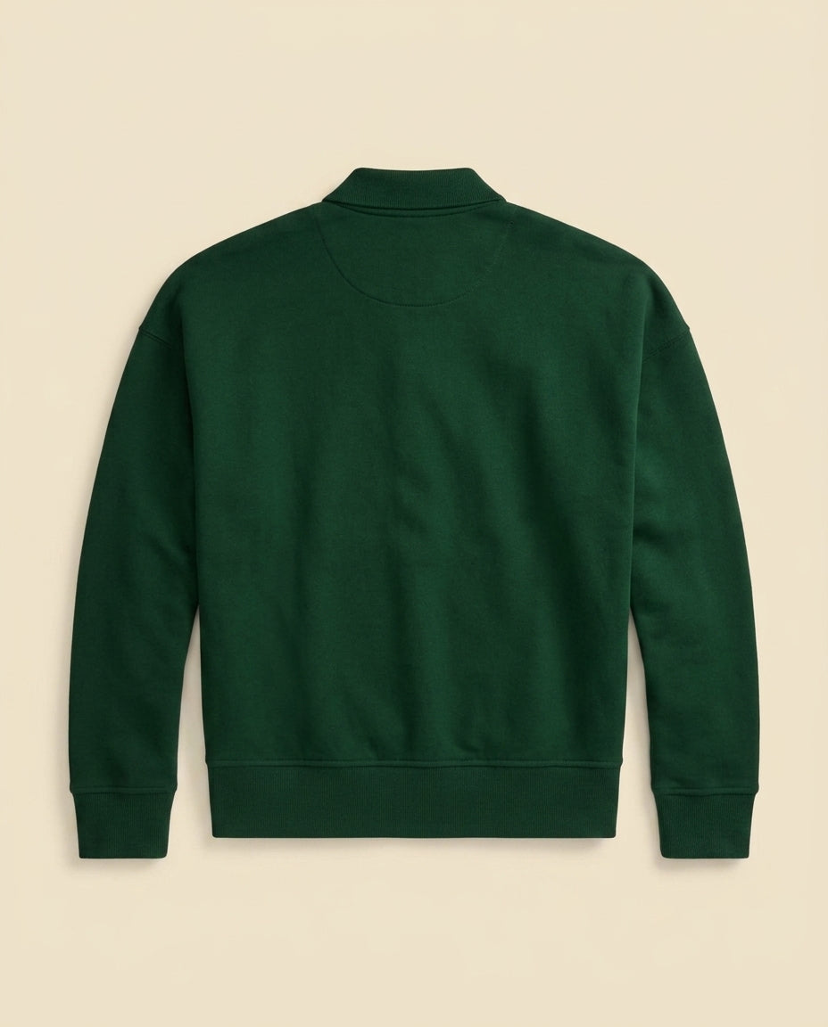 RL Prestige Quarter-Zip Pullover - Forest Green